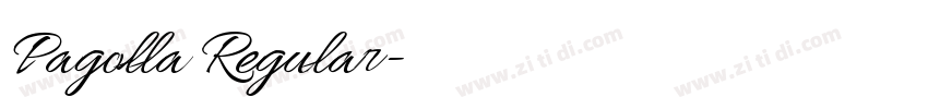 Pagolla Regular字体转换 Pagolla Regular字体转换